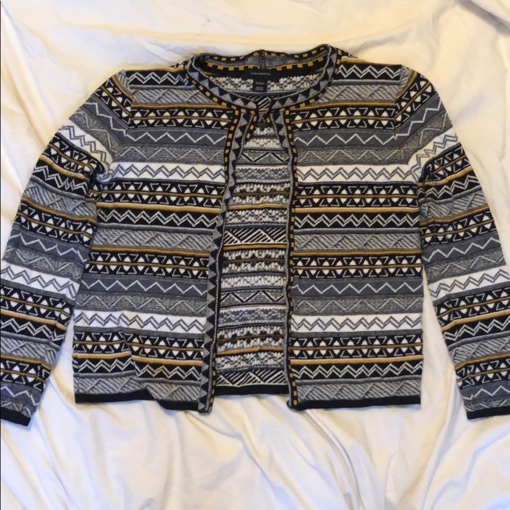 Patterned Knit Cardigan